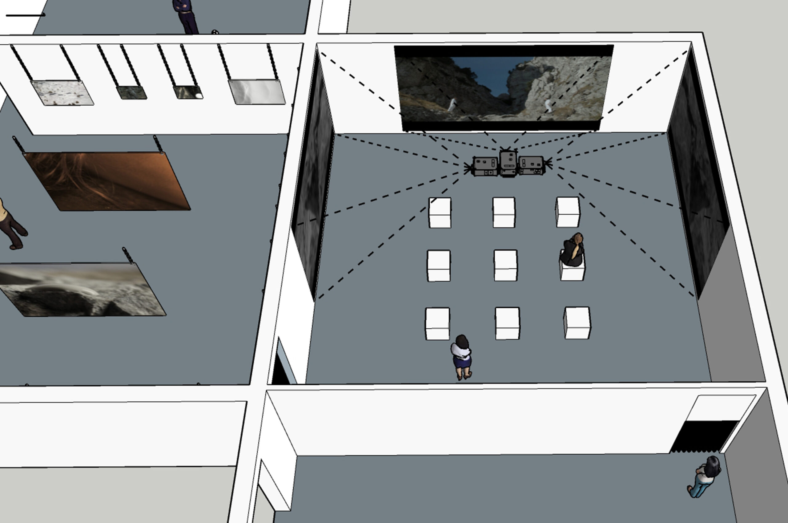 Tracce. sistema installativo (visione primo ambiente)